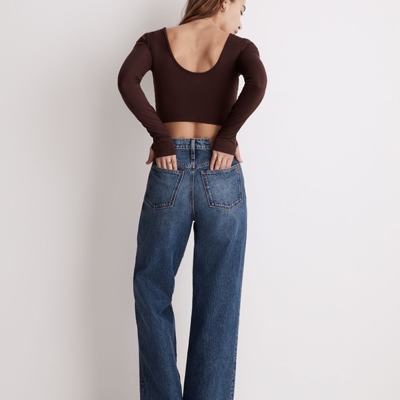 Madewell MWL Flex Long-Sleeve Scoop Tee - Picture 3 of 7